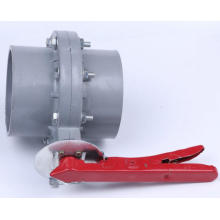 PVC/UPVC Flansch-Schneckengetriebe-Absperrklappe 110-200 mm